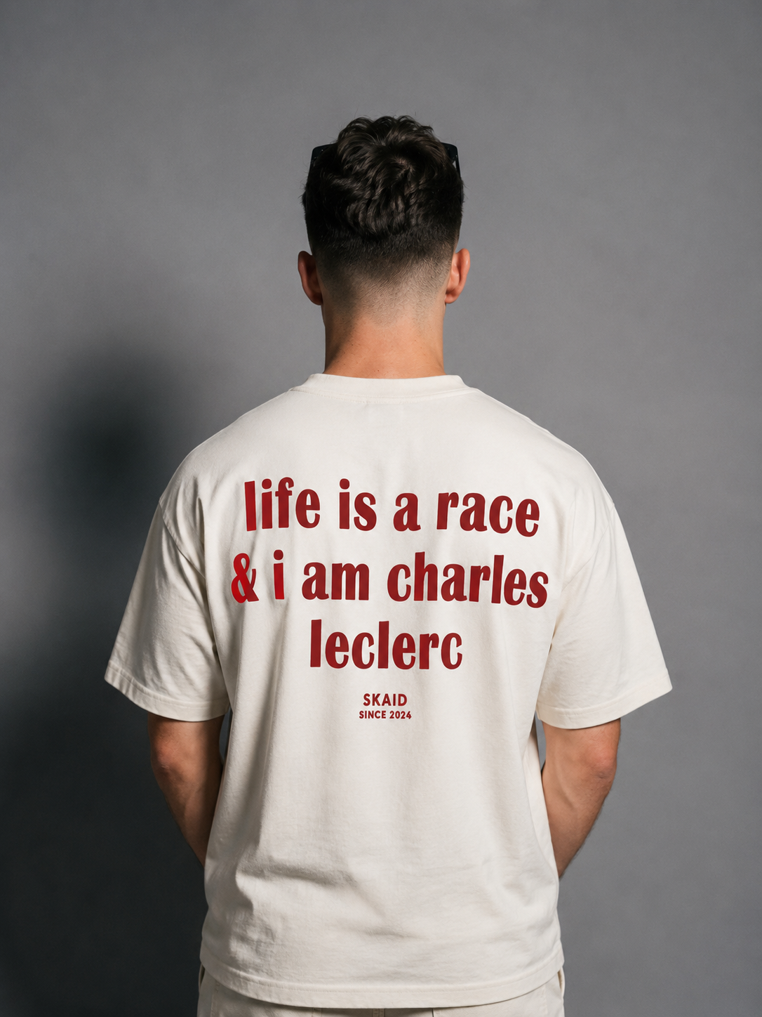 SKAID LIFE IS A RACE LECLERC TSHIRT