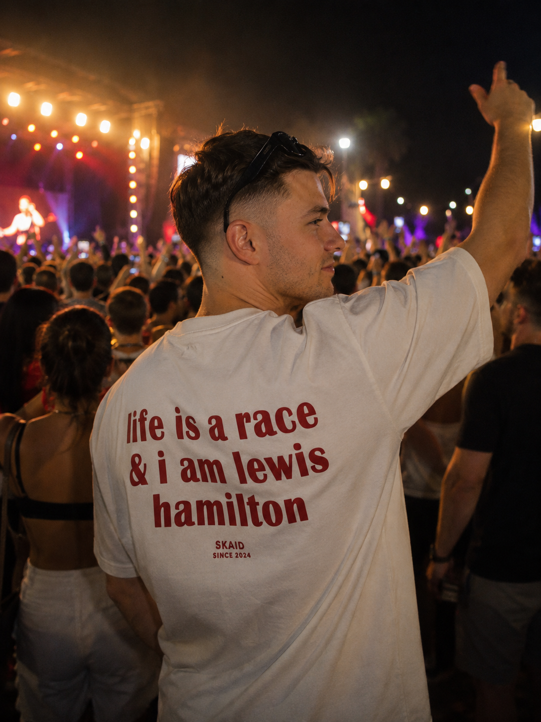 SKAID LIFE IS A RACE HAMILTON TSHIRT