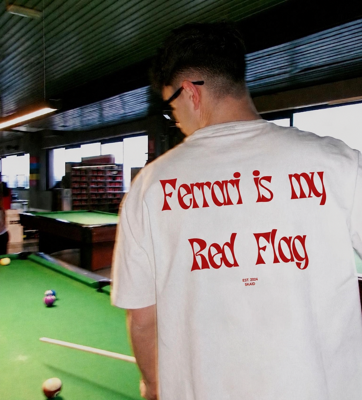 SKAID FERRARI RED FLAG TSHIRT