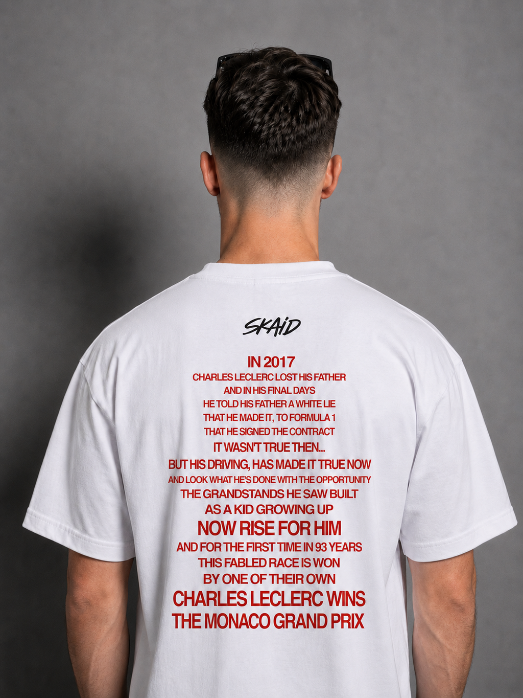 SKAID LECLERC MONACO VICTORY TSHIRT