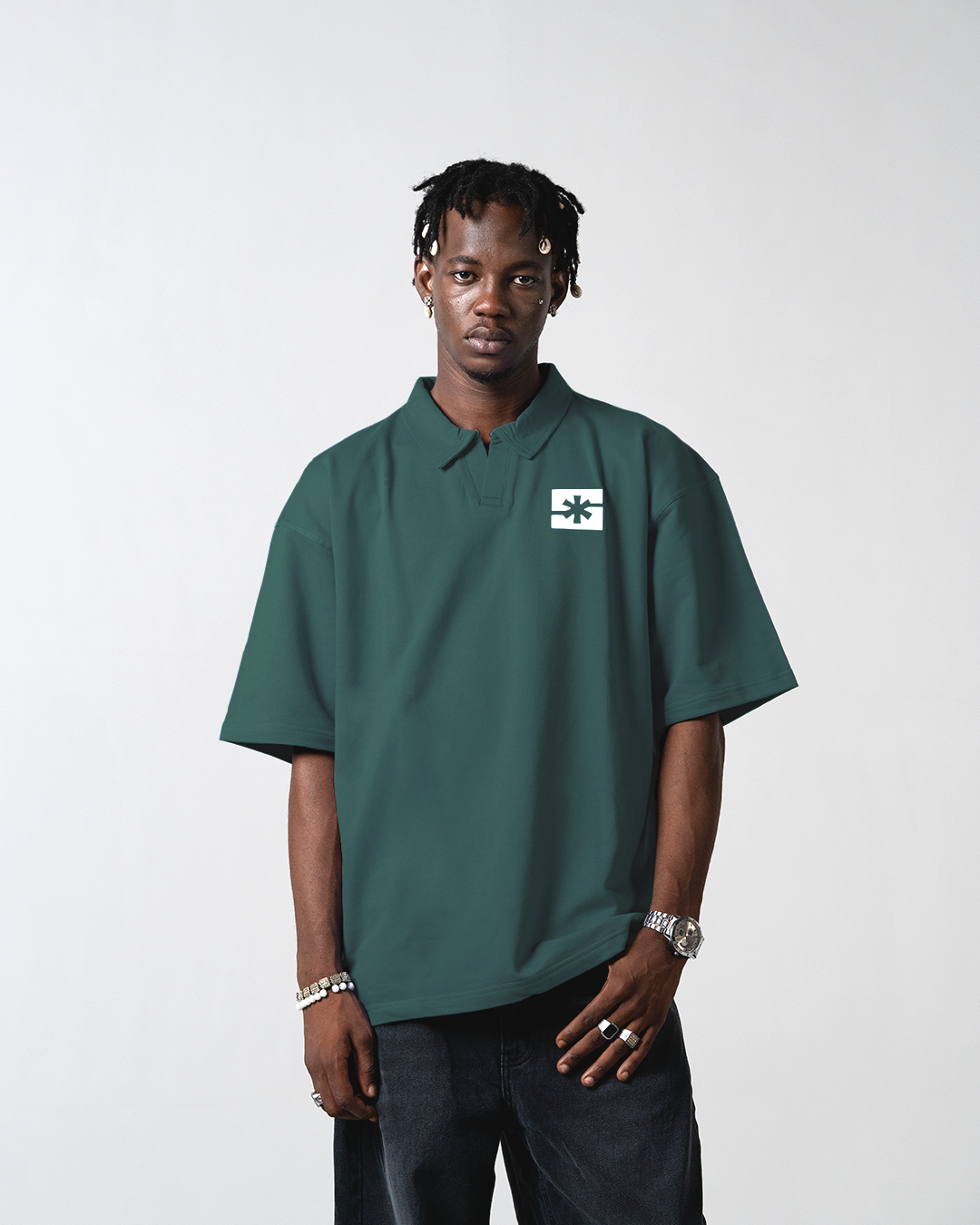 SKAID CLASSIC POLO (FOREST GREEN)